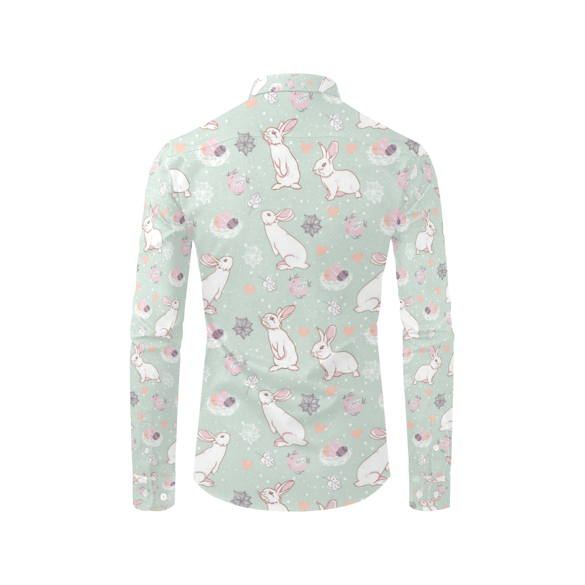Rabbit Pattern Print Design RB011 Men's Long Sleeve Shirt
