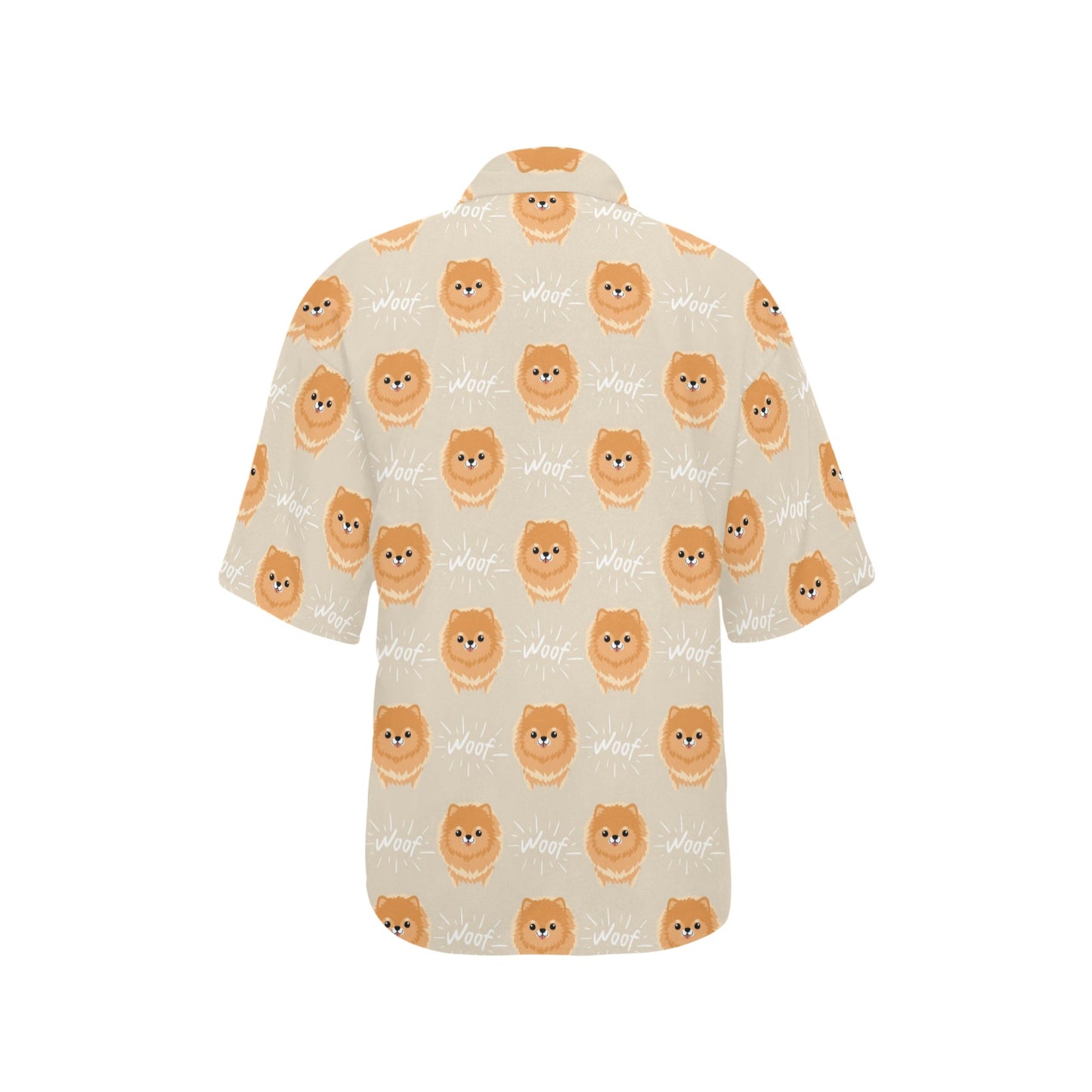 Pomeranians Pattern Print Design A04 Women's Hawaiian Shirt