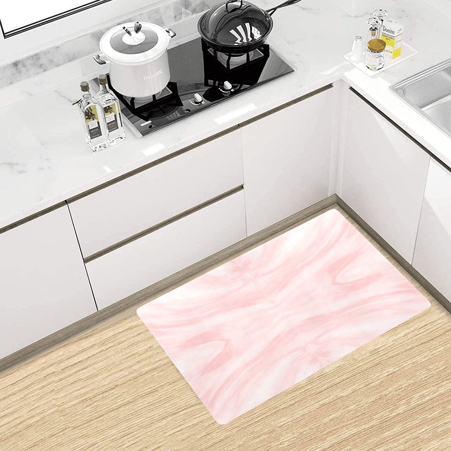 Marble Pattern Print Design 03 Kitchen Mat
