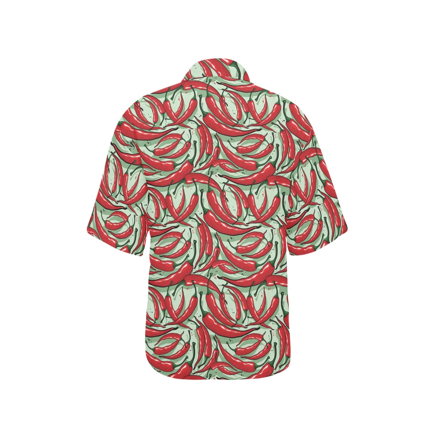 Chilli Pepper Pattern Print Design 04 Women's Hawaiian Shirt