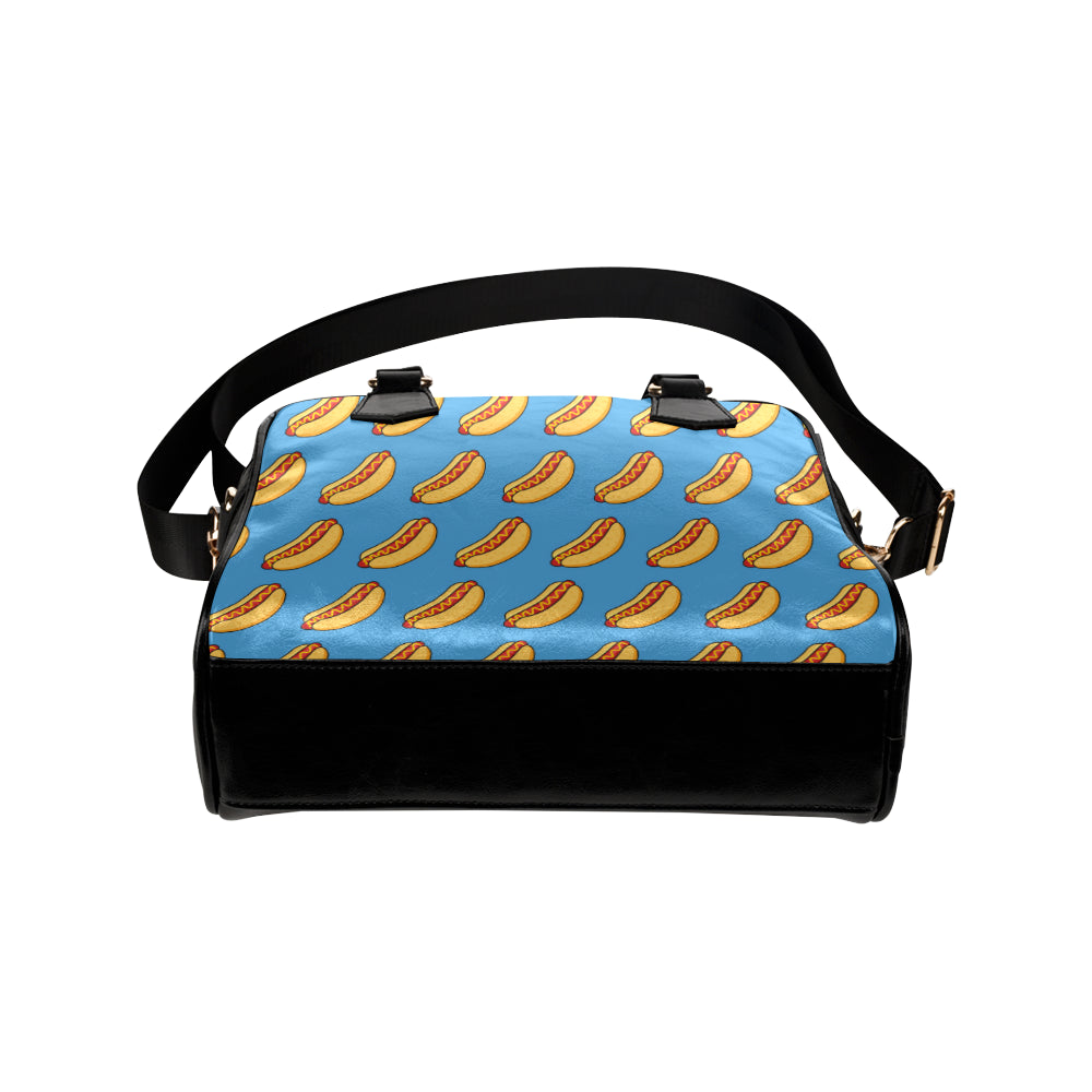 Hot Dog Pattern Print Design 02 Shoulder Handbag