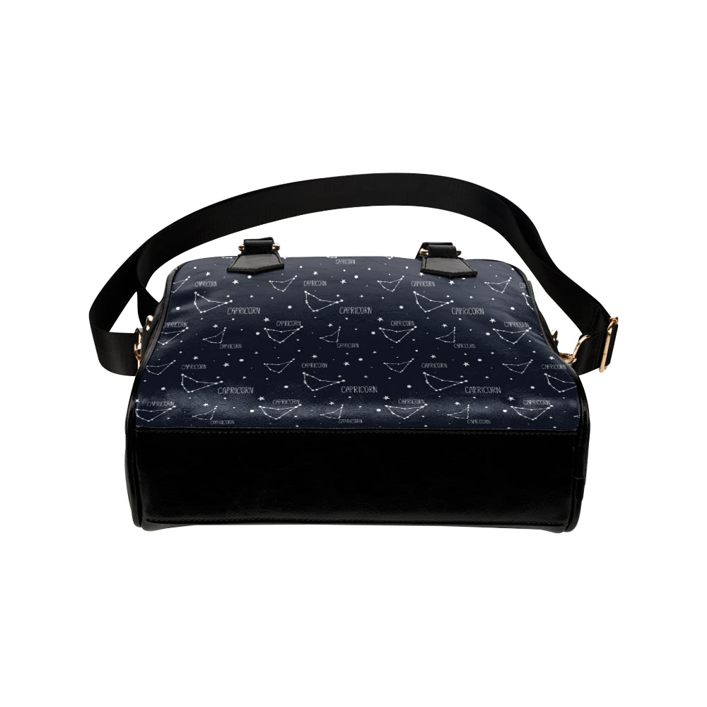 Capricorn Zodiac Pattern Print Design 01 Shoulder Handbag
