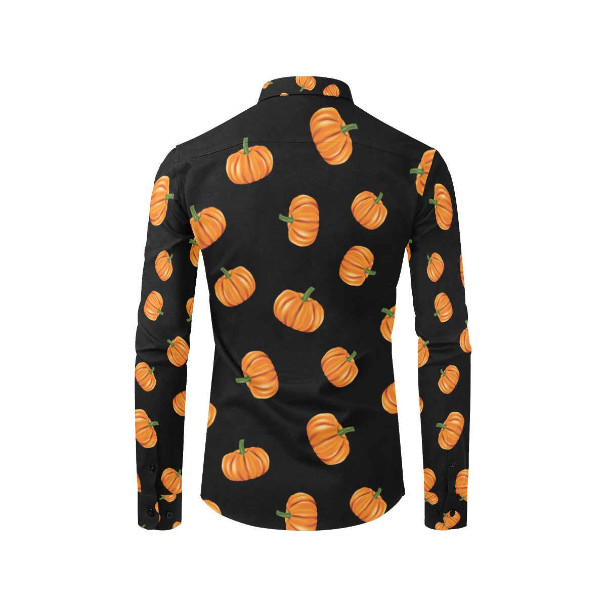 Pumpkin Pattern Print Design A05 Men's Long Sleeve Shirt