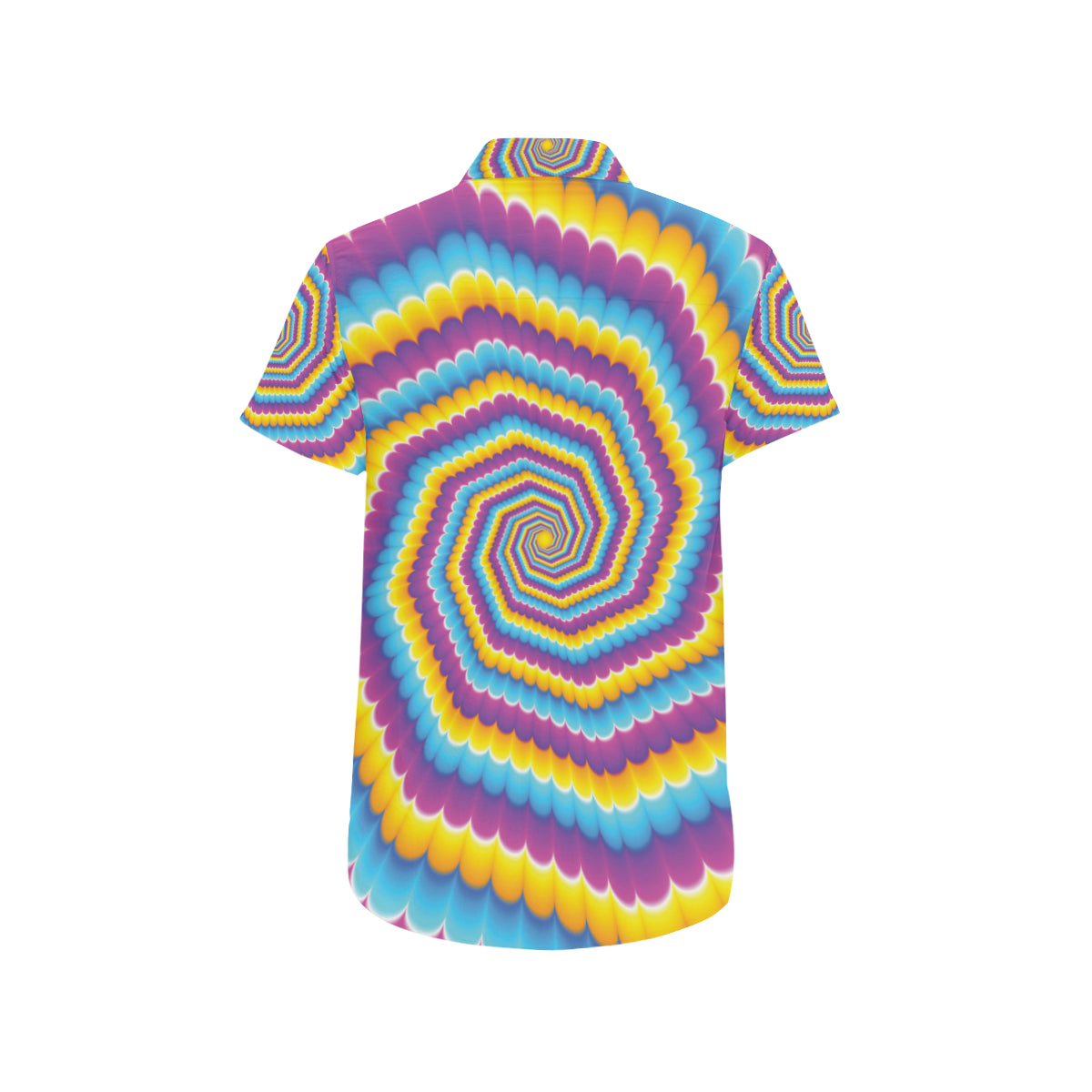 Optical illusion Pattern Print Design A04 Men's Short Sleeve Button Up Shirt