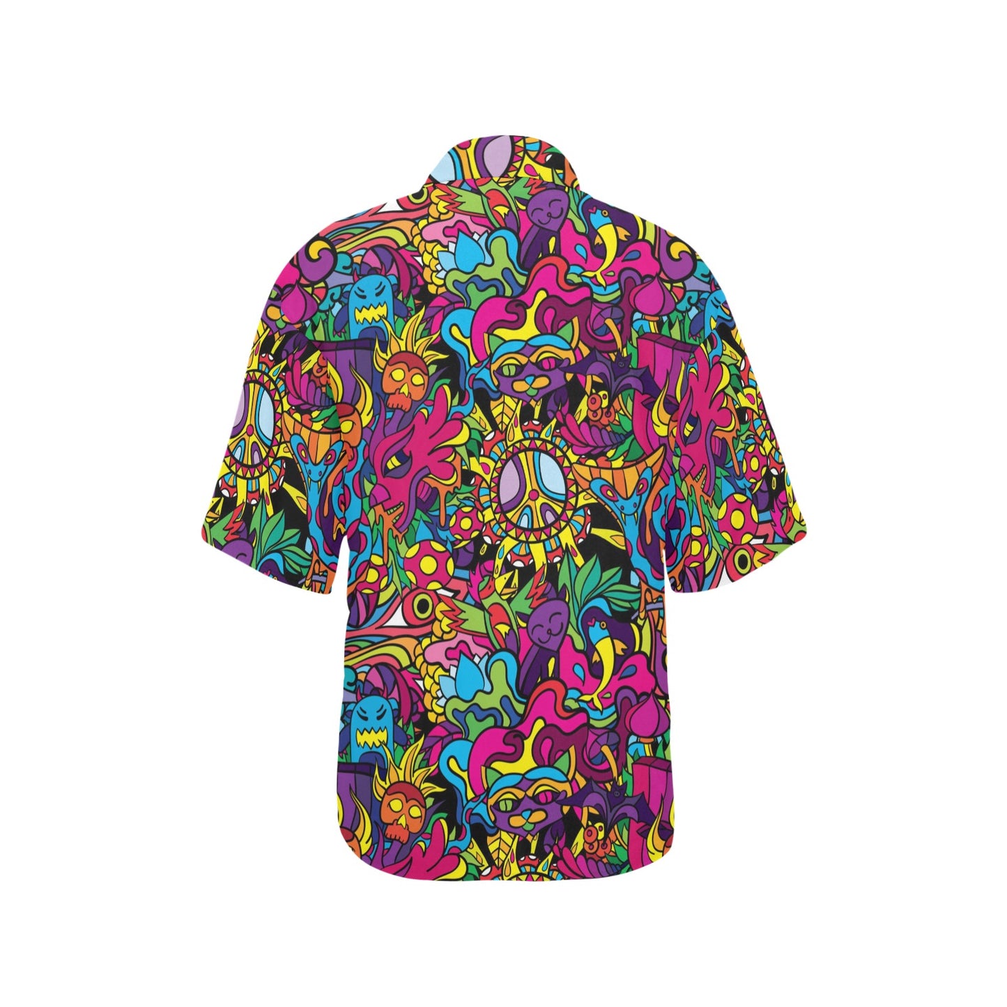 Trippy Print Design LKS304 Women's Hawaiian Shirt