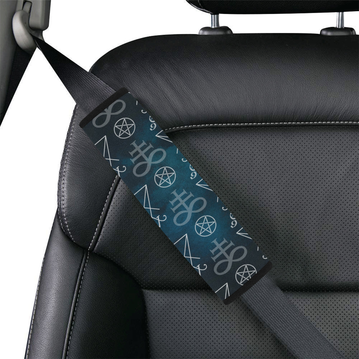 Pentagram Pattern Print Design A03 Car Seat Belt Cover