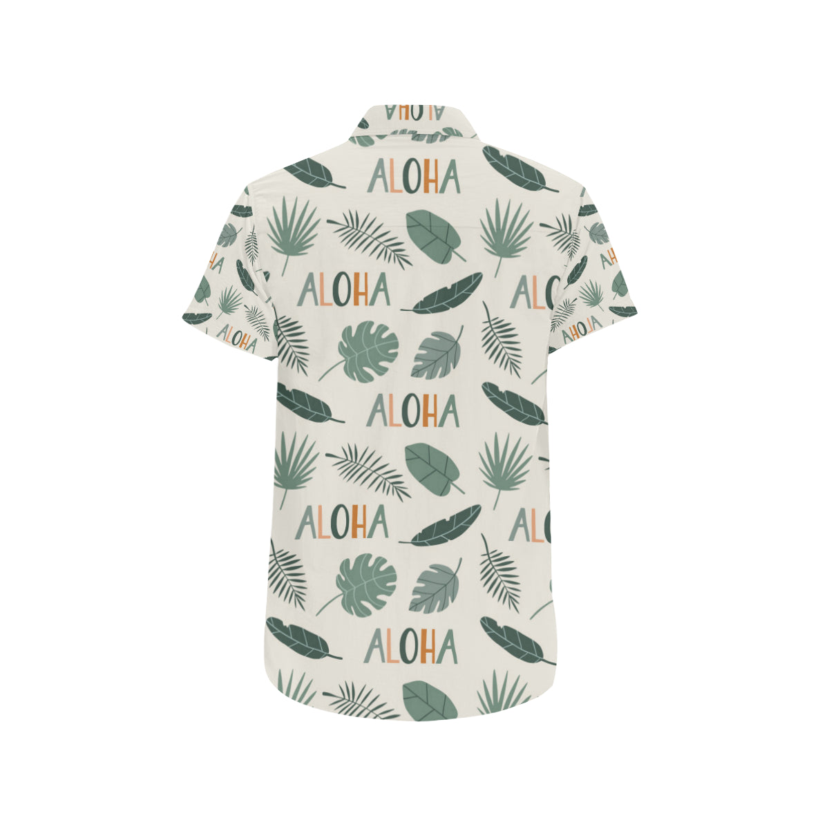 Aloha Hawaii Pattern Print Design 05 Men's Short Sleeve Button Up Shirt