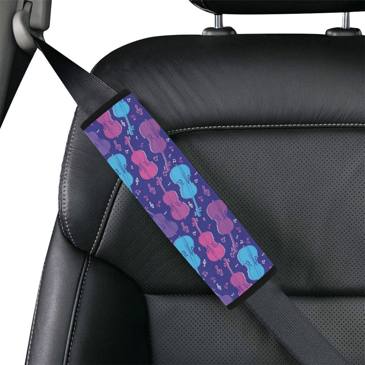 Cello Pattern Print Design 01 Car Seat Belt Cover