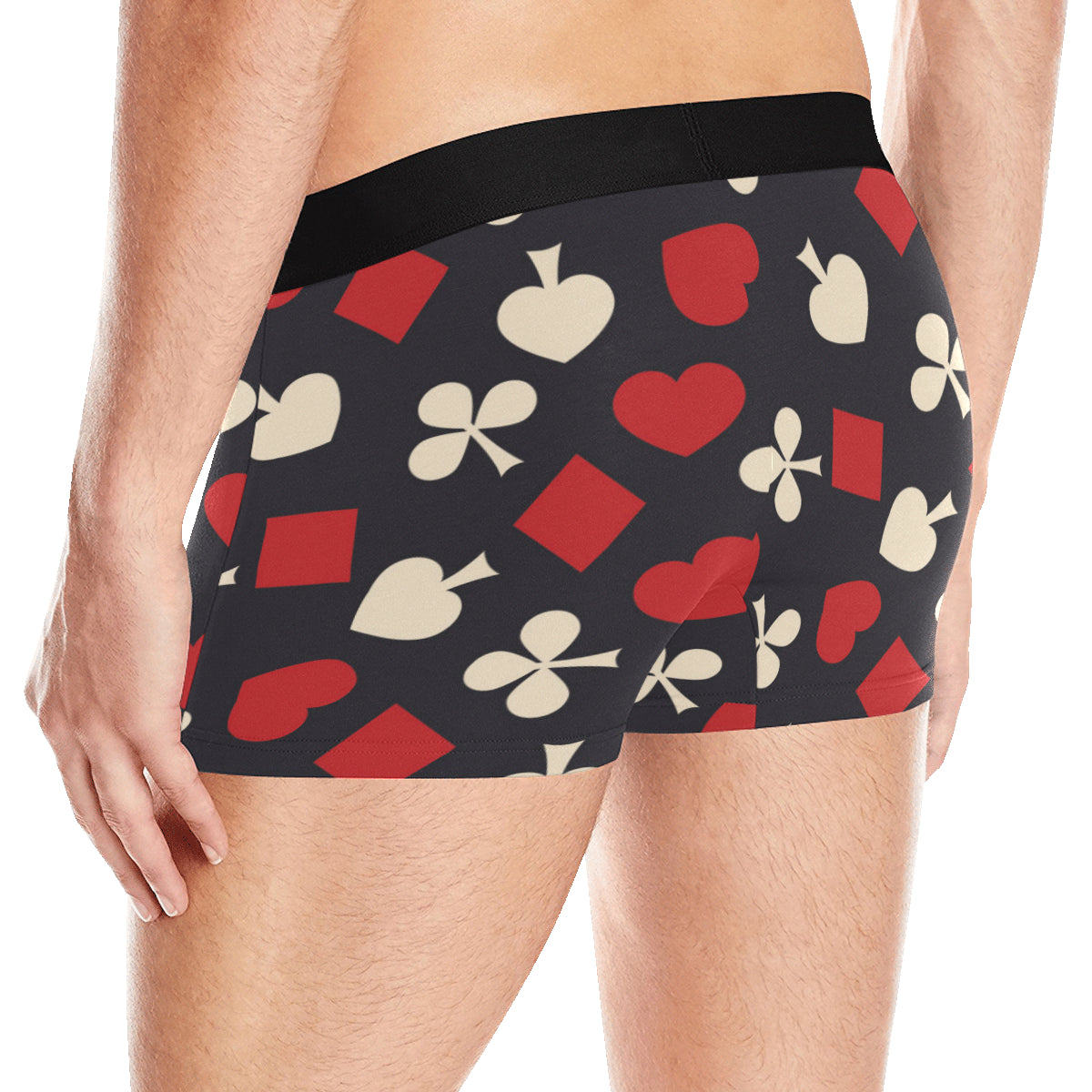 Poker Cards Pattern Print Design A02 Men's Boxer Briefs