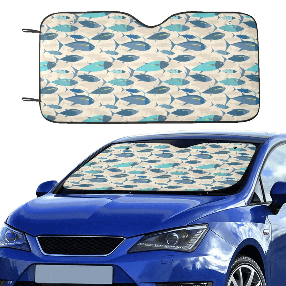 Tuna Fish Print Design LKS302 Car front Windshield Sun Shade