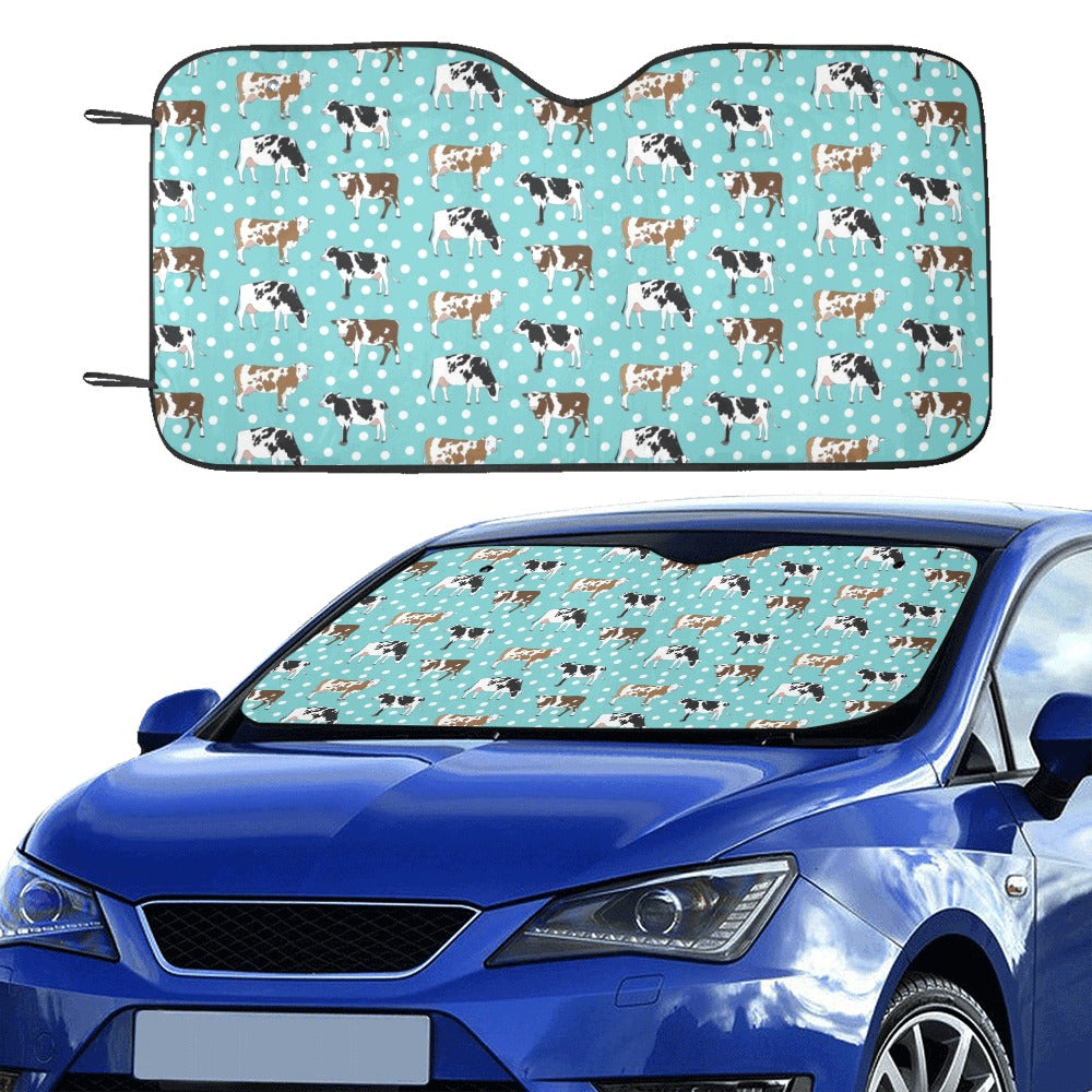 Cattle Print Design LKS405 Car front Windshield Sun Shade