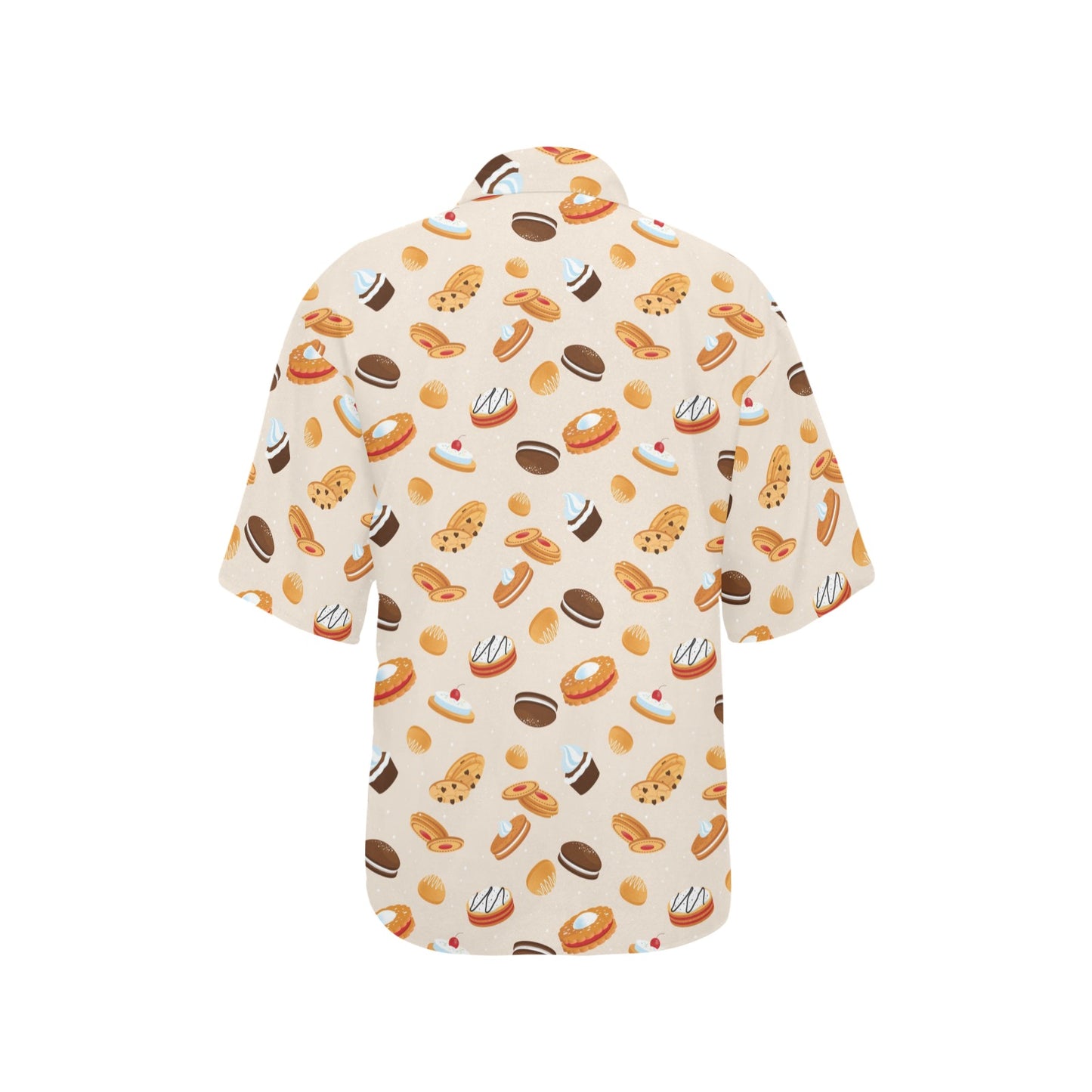 Biscuit Pattern Print Design 01 Women's Hawaiian Shirt