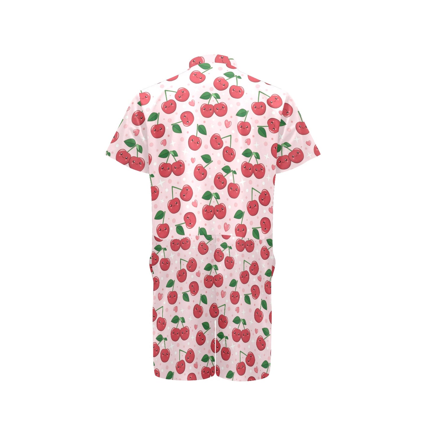 Cherry Pattern Print Design CH02 Men's Romper
