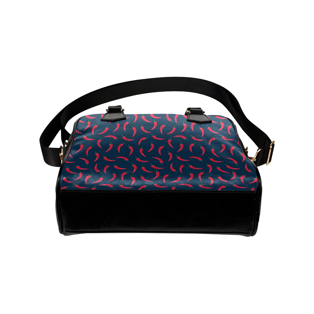 Chilli Pepper Pattern Print Design 03 Shoulder Handbag