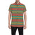 African Colorful Zigzag Print Pattern Men's Short Sleeve Button Up Shirt