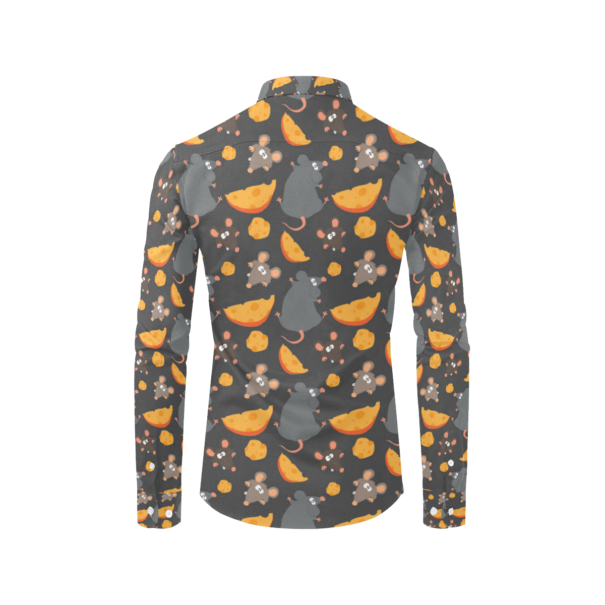 Rat Pattern Print Design 04 Men's Long Sleeve Shirt