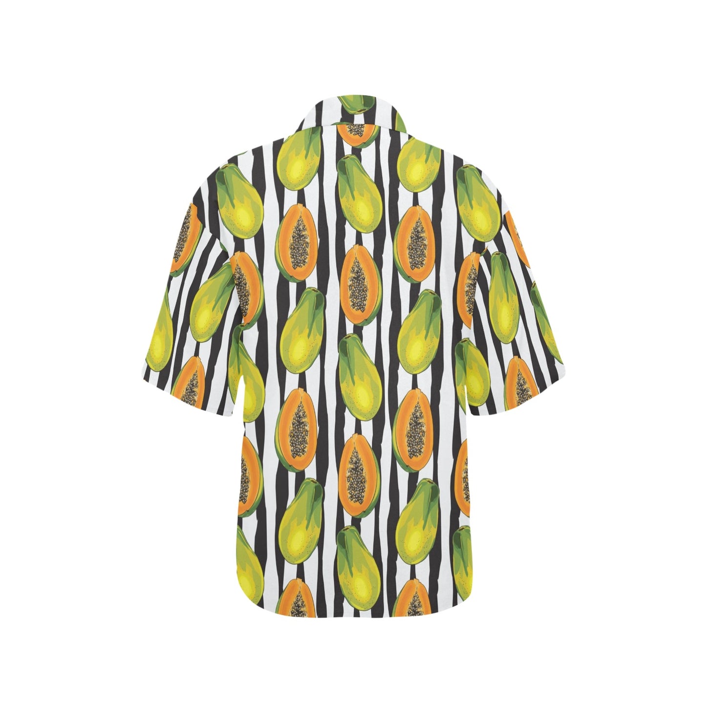 Papaya Pattern Print Design PP01 Women's Hawaiian Shirt