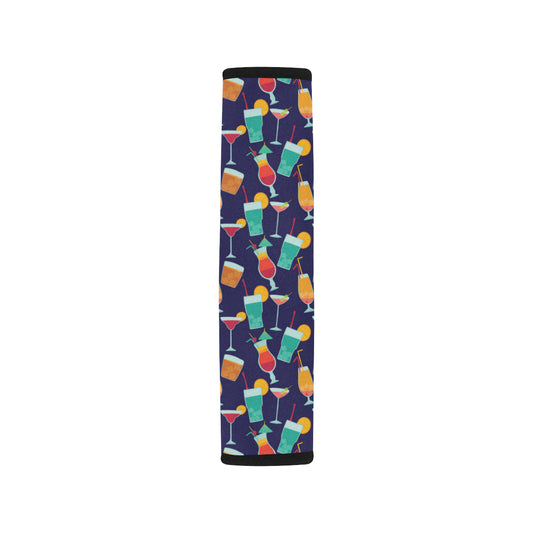 Cocktail Pattern Print Design 06 Car Seat Belt Cover