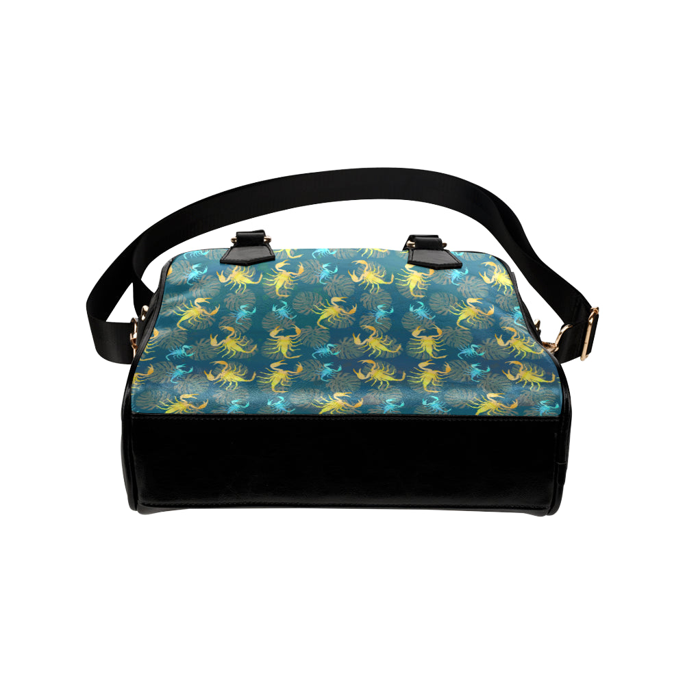Scorpion Pattern Print Design 02 Shoulder Handbag