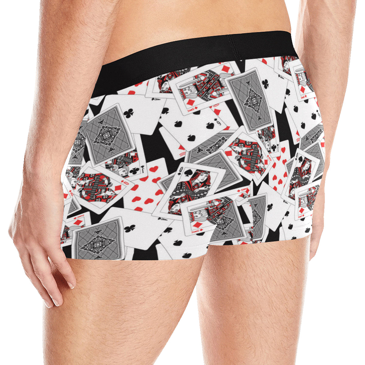 Poker Cards Pattern Print Design A04 Men's Boxer Briefs