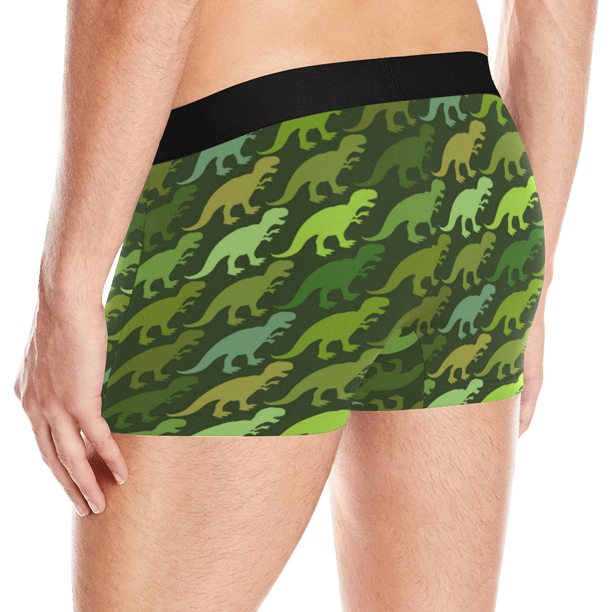 T Rex Pattern Print Design A03 Men's Boxer Briefs