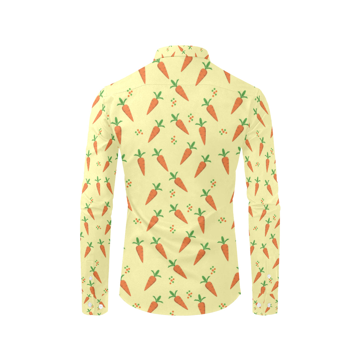 Carrot Pattern Print Design 04 Men's Long Sleeve Shirt