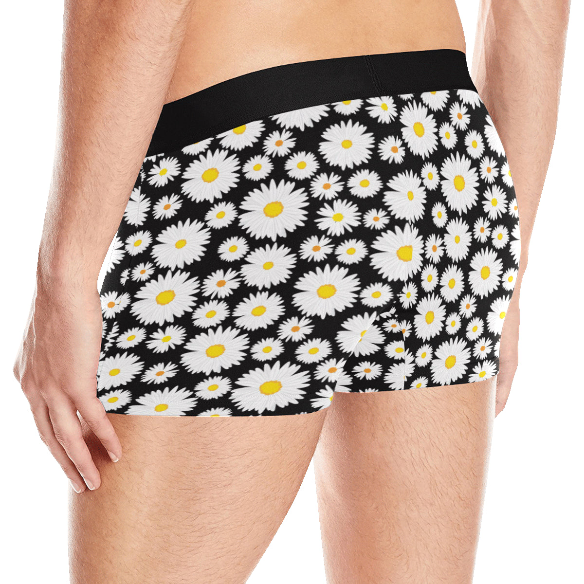 Daisy Pattern Print Design 01 Men's Boxer Briefs