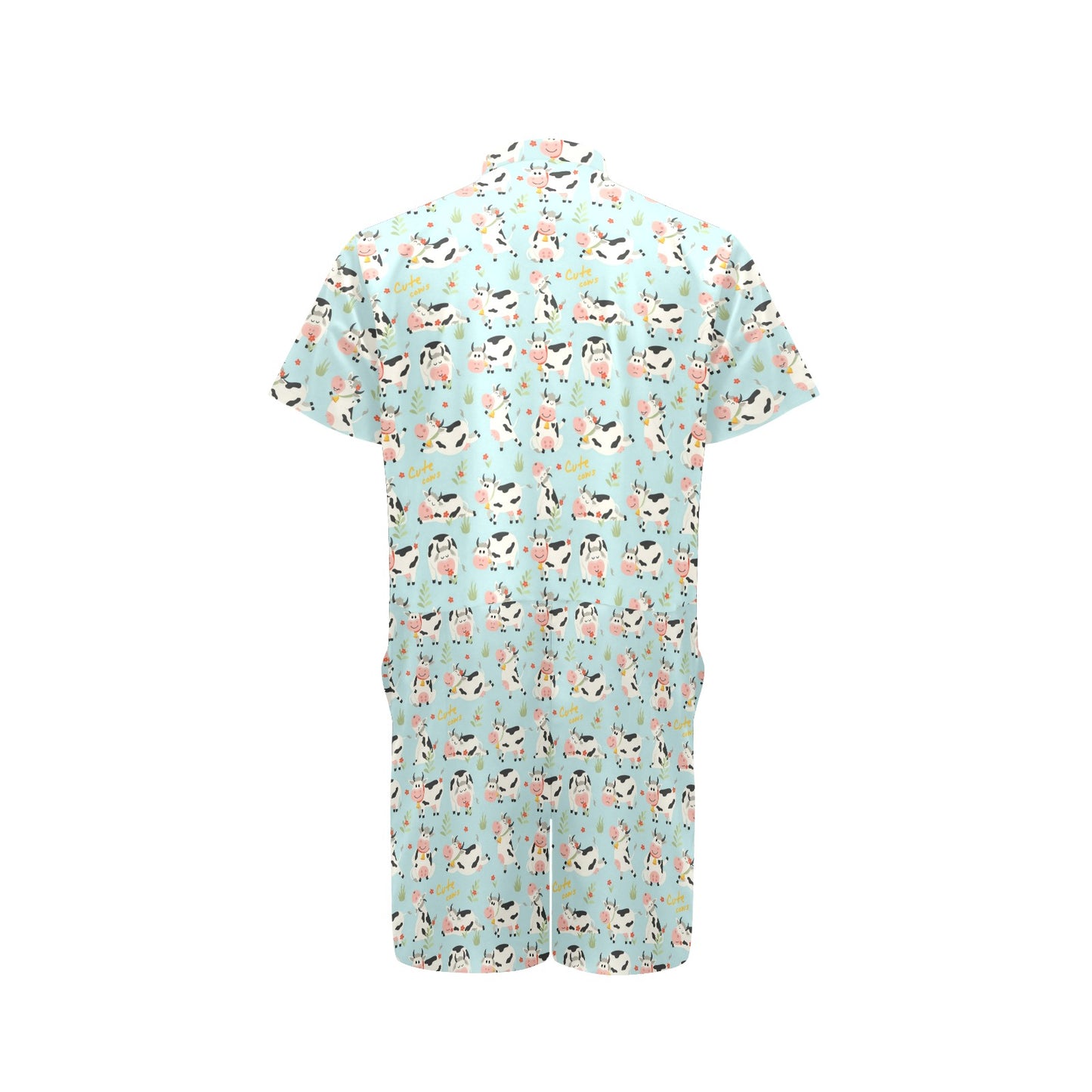Cattle Print Design LKS403 Men's Romper