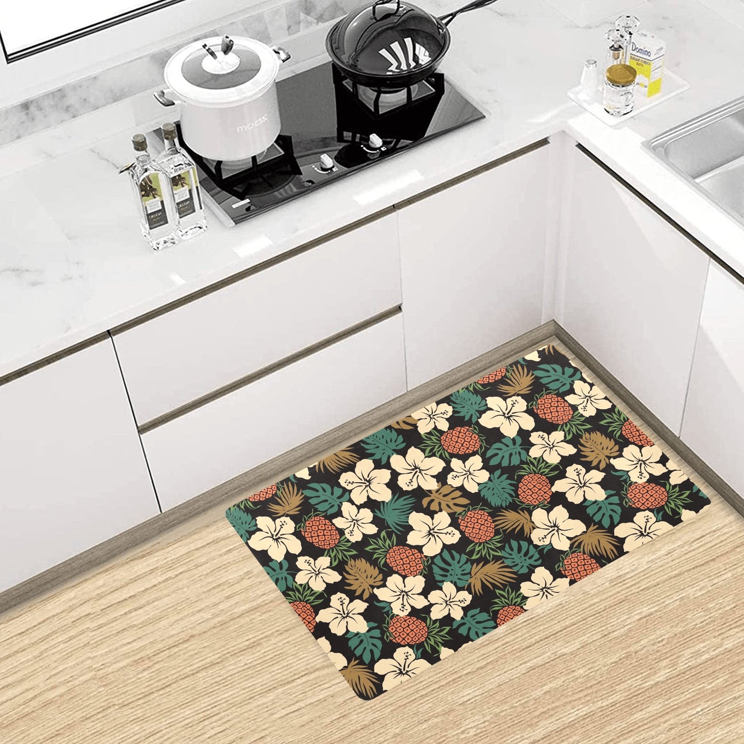 Hawaiian Themed Pattern Print Design H08 Kitchen Mat