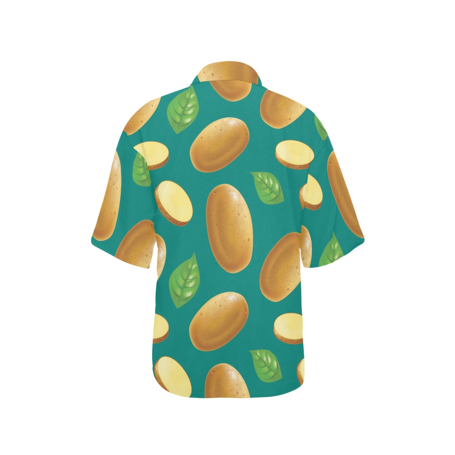 Potato Pattern Print Design A04 Women's Hawaiian Shirt