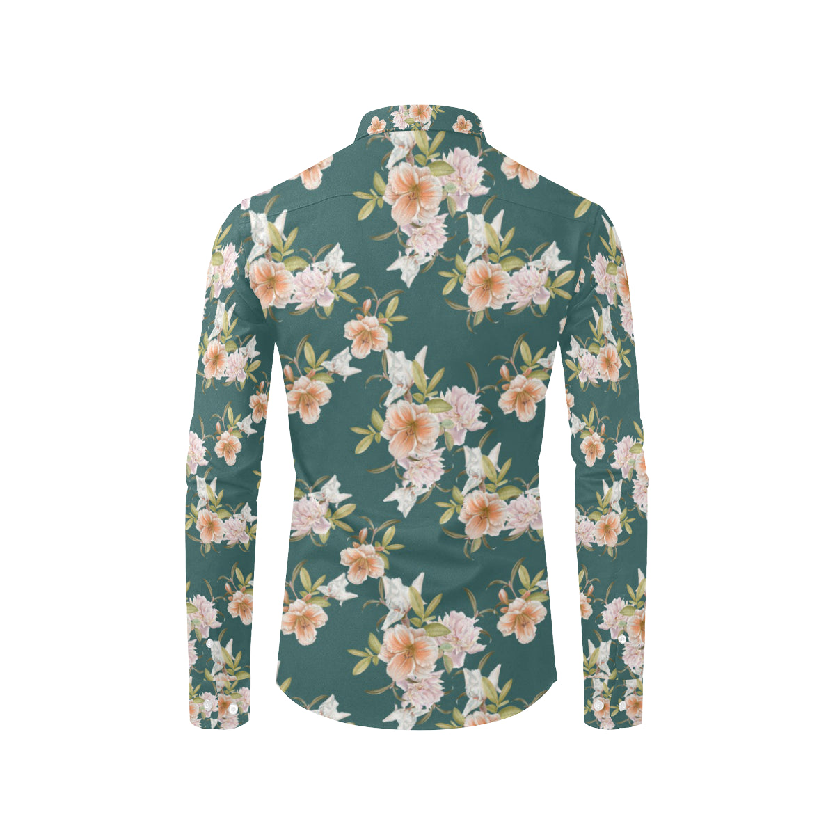 Iris Pattern Print Design IR01 Men's Long Sleeve Shirt