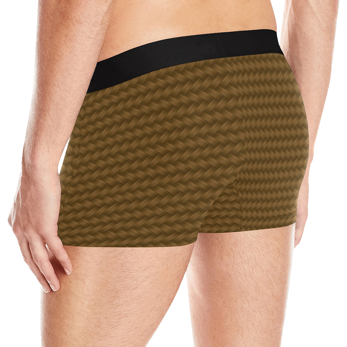 Cable Knit Pattern Print Design 02 Men's Boxer Briefs