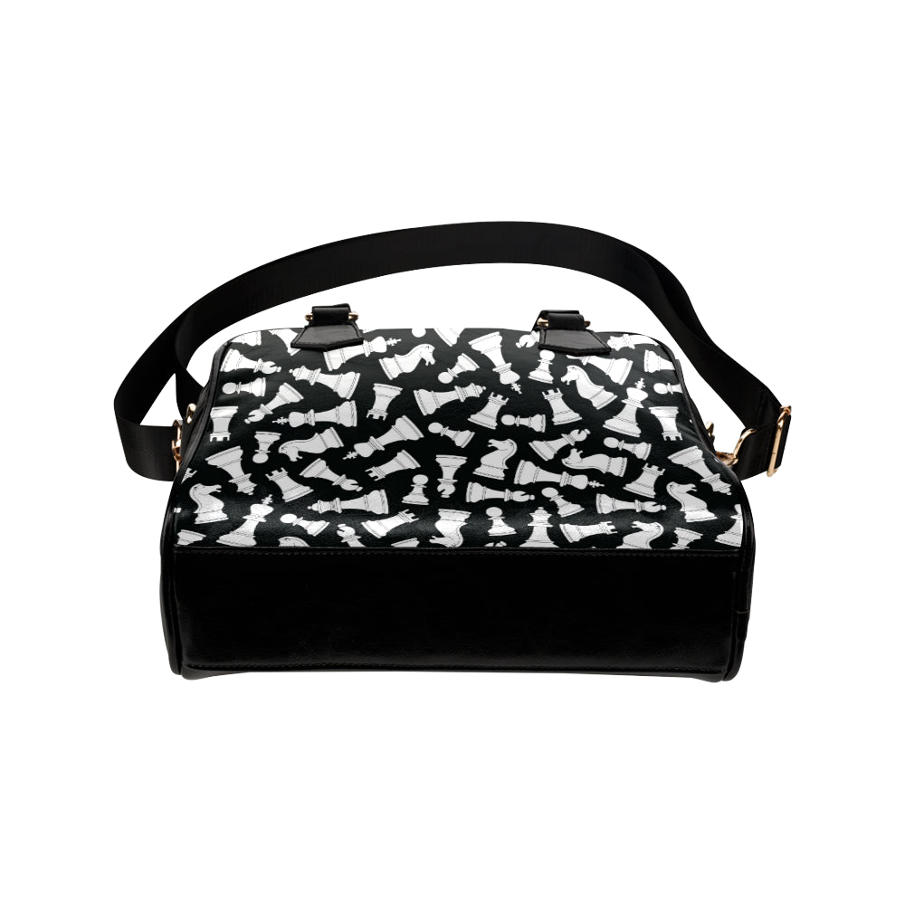 Chess Pattern Print Design 01 Shoulder Handbag