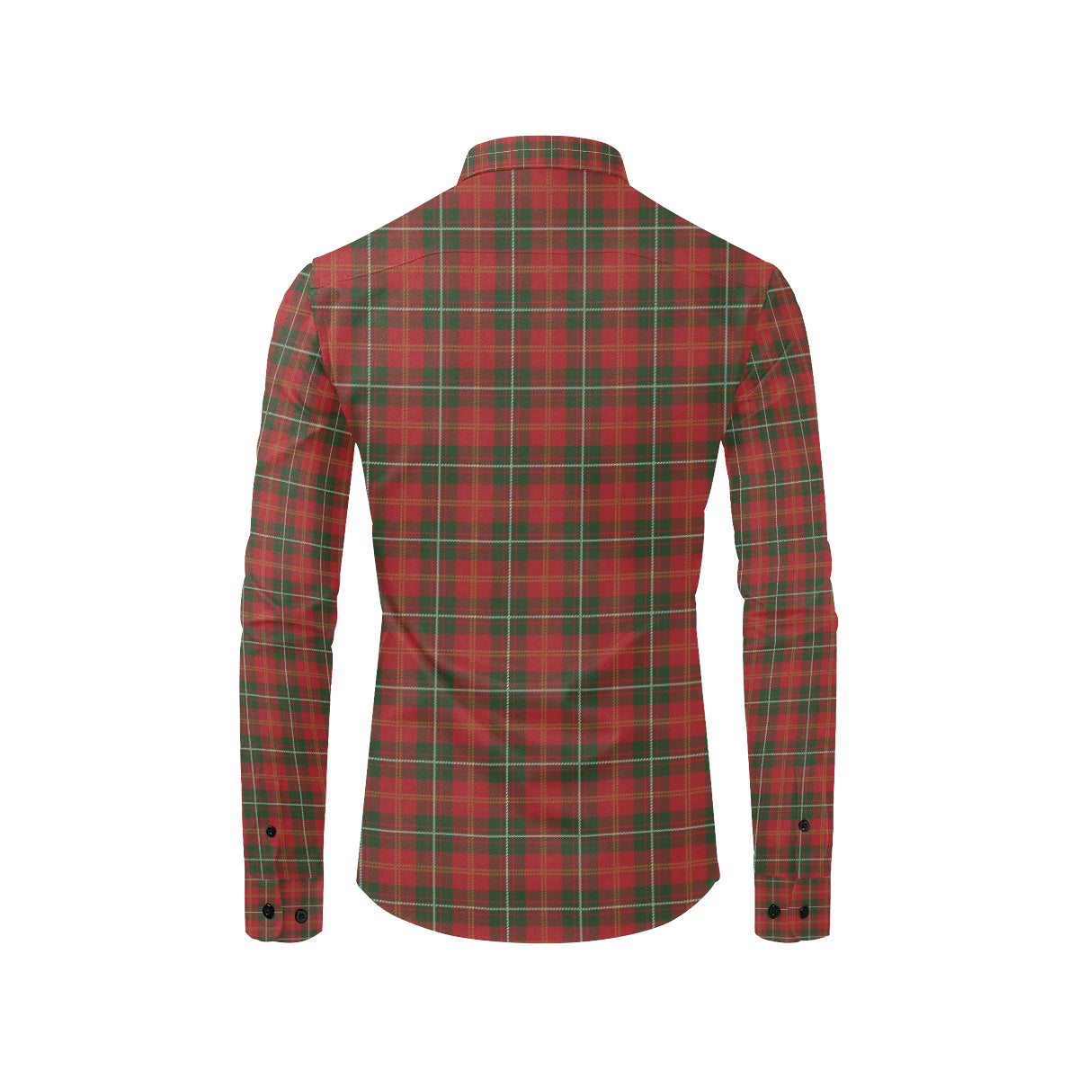 Holiday Tartan Plaid Pattern Men's Long Sleeve Shirt