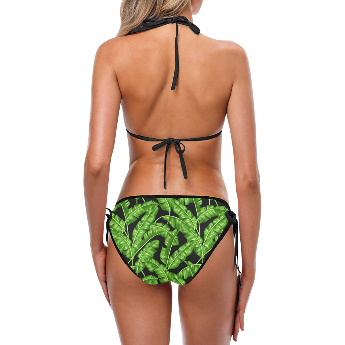 Banana Leaf Pattern Print Design BL01 Bikini