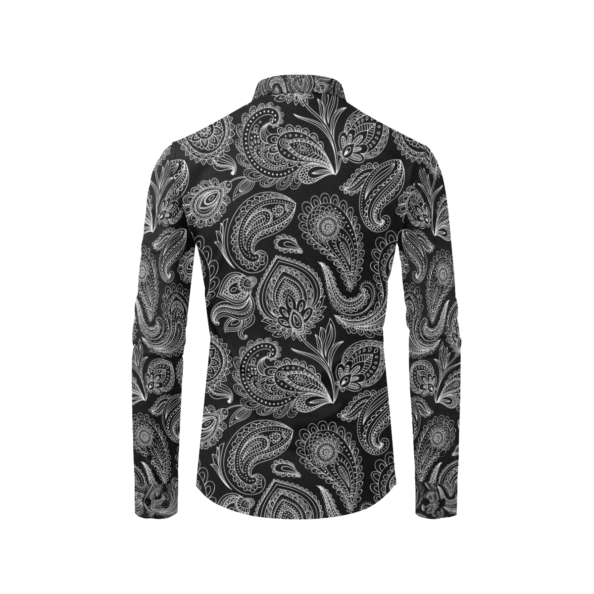 Paisley Pattern Print Design A04 Men's Long Sleeve Shirt