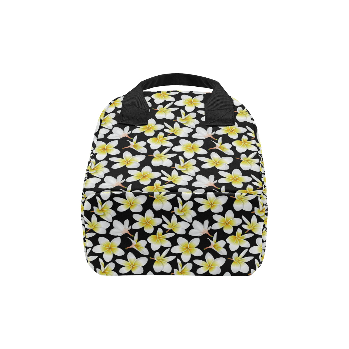 Yellow Plumeria Hawaiian Flowers Insulated Lunch Bag