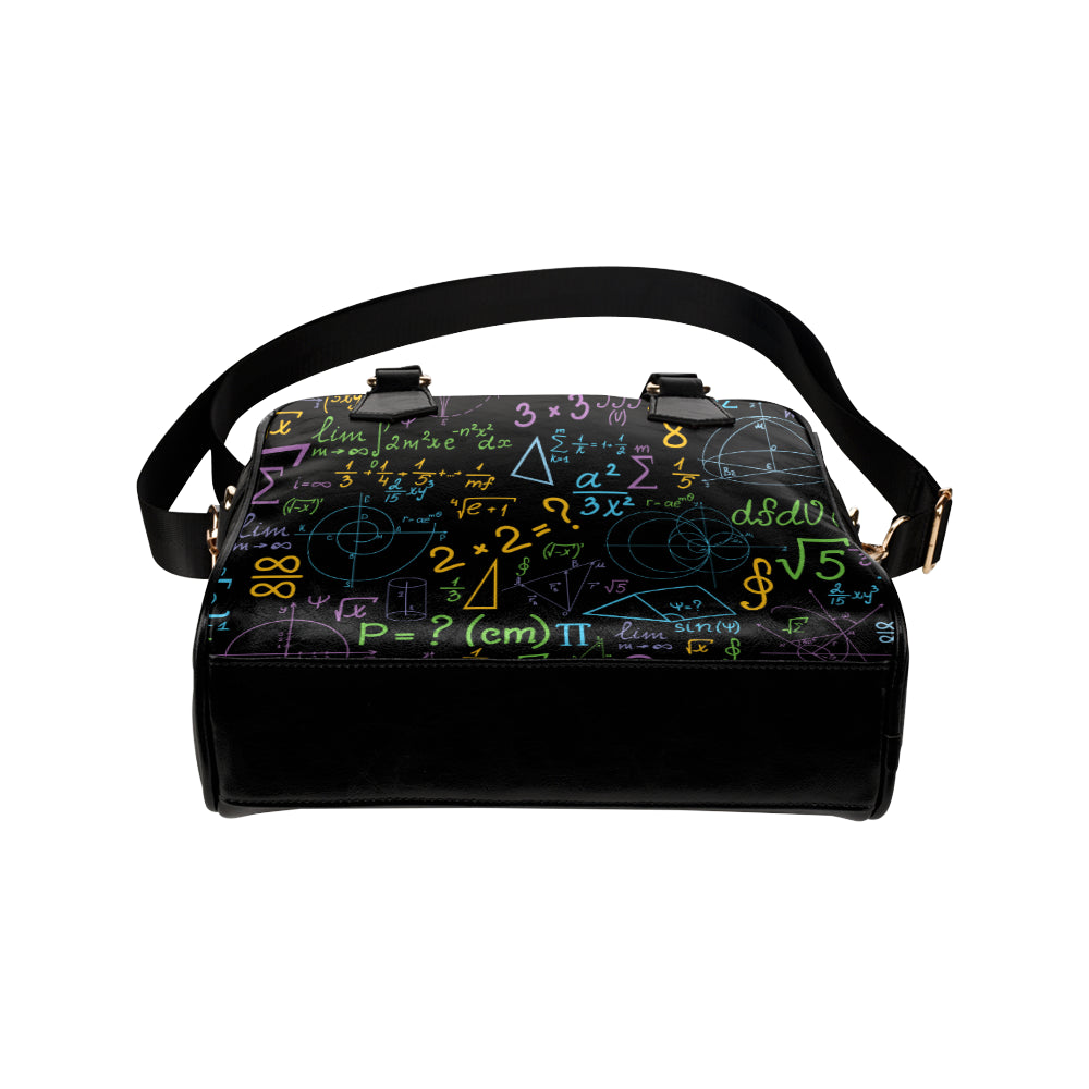 Math Pattern Print Design 03 Shoulder Handbag