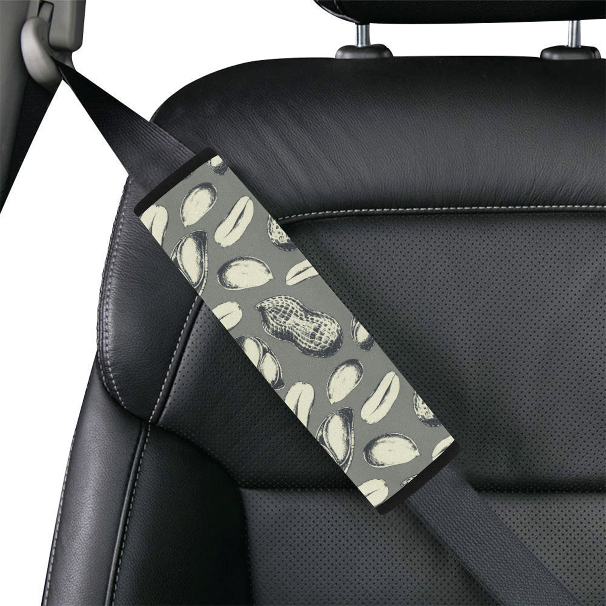 Peanut Pattern Print Design A01 Car Seat Belt Cover