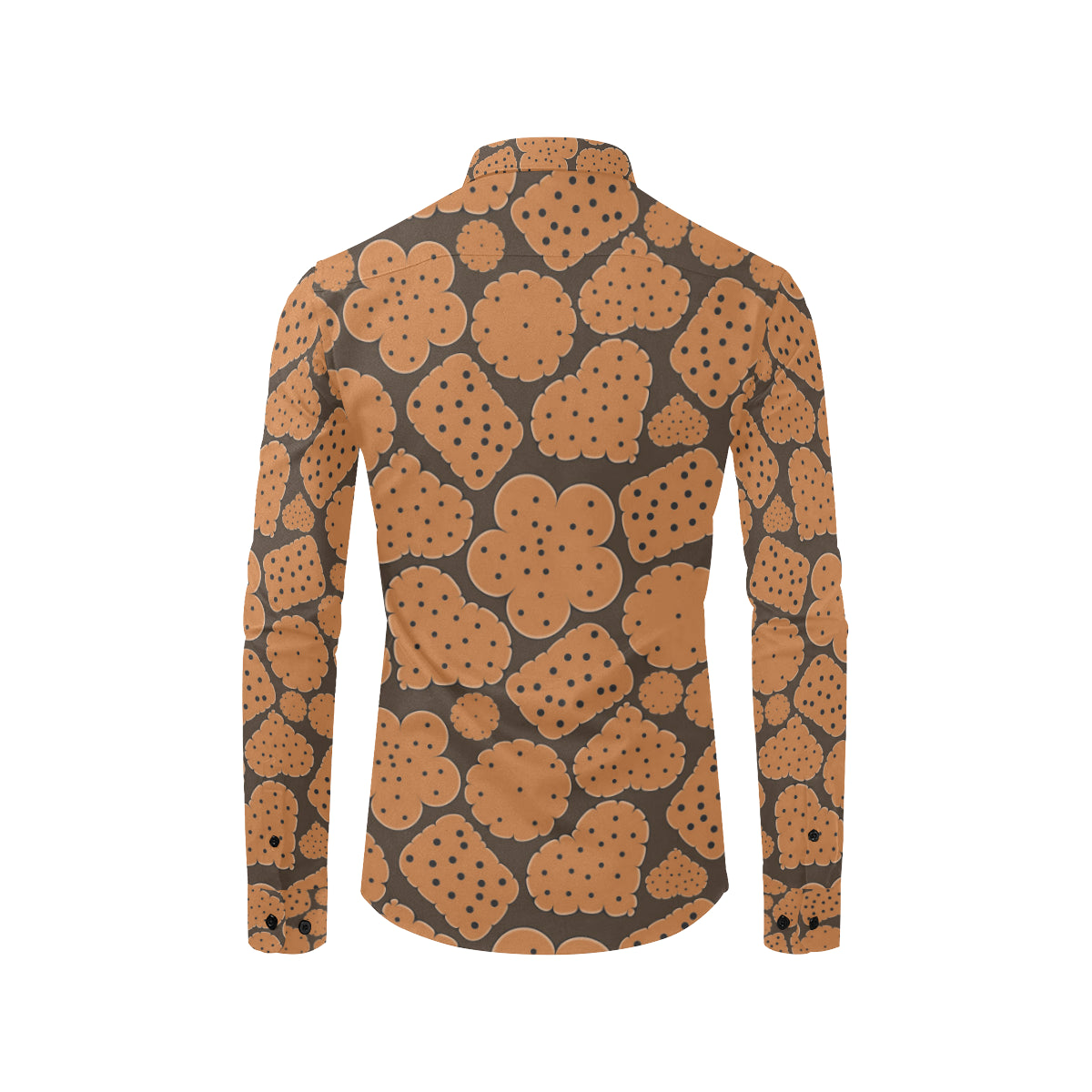 Cracker Pattern Print Design 01 Men's Long Sleeve Shirt