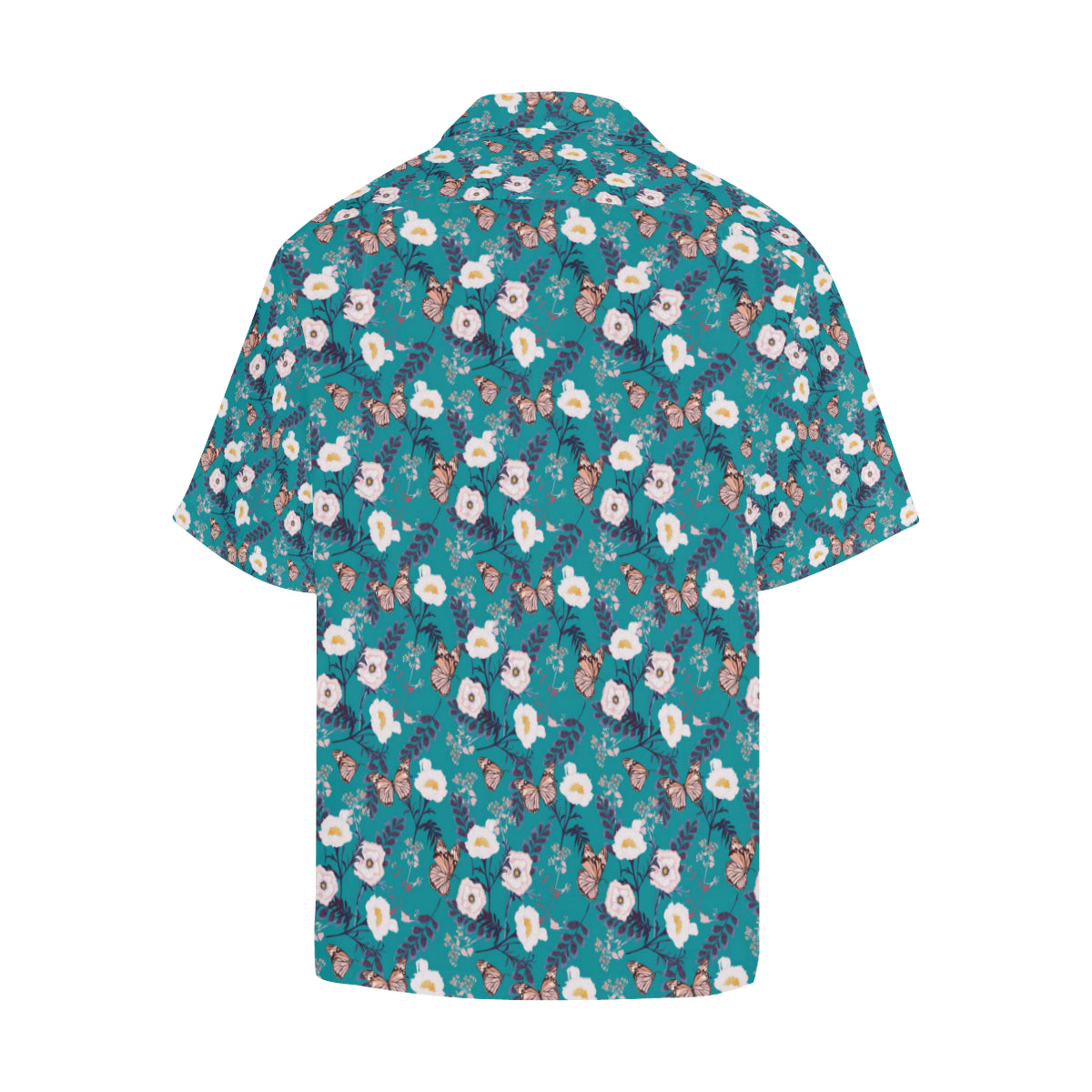 Butterfly Pattern Print Design 012 Men's Hawaiian Shirt