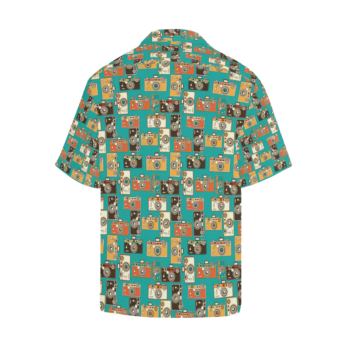 Camera Pattern Print Design 02 Men's Hawaiian Shirt