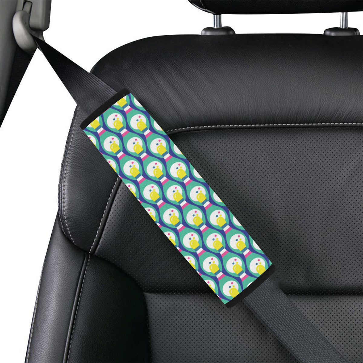 Bowling Pattern Print Design 04 Car Seat Belt Cover