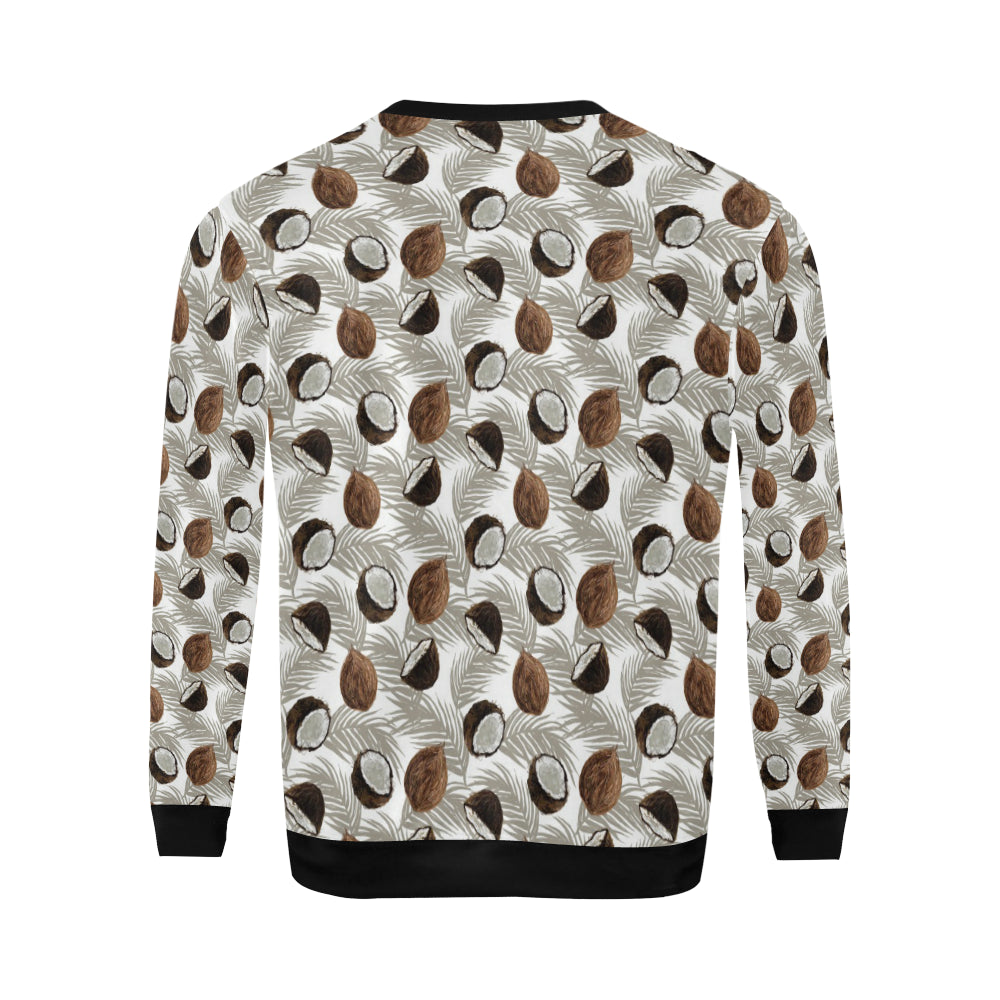 Coconut Pattern Print Design CN03 Men Long Sleeve Sweatshirt
