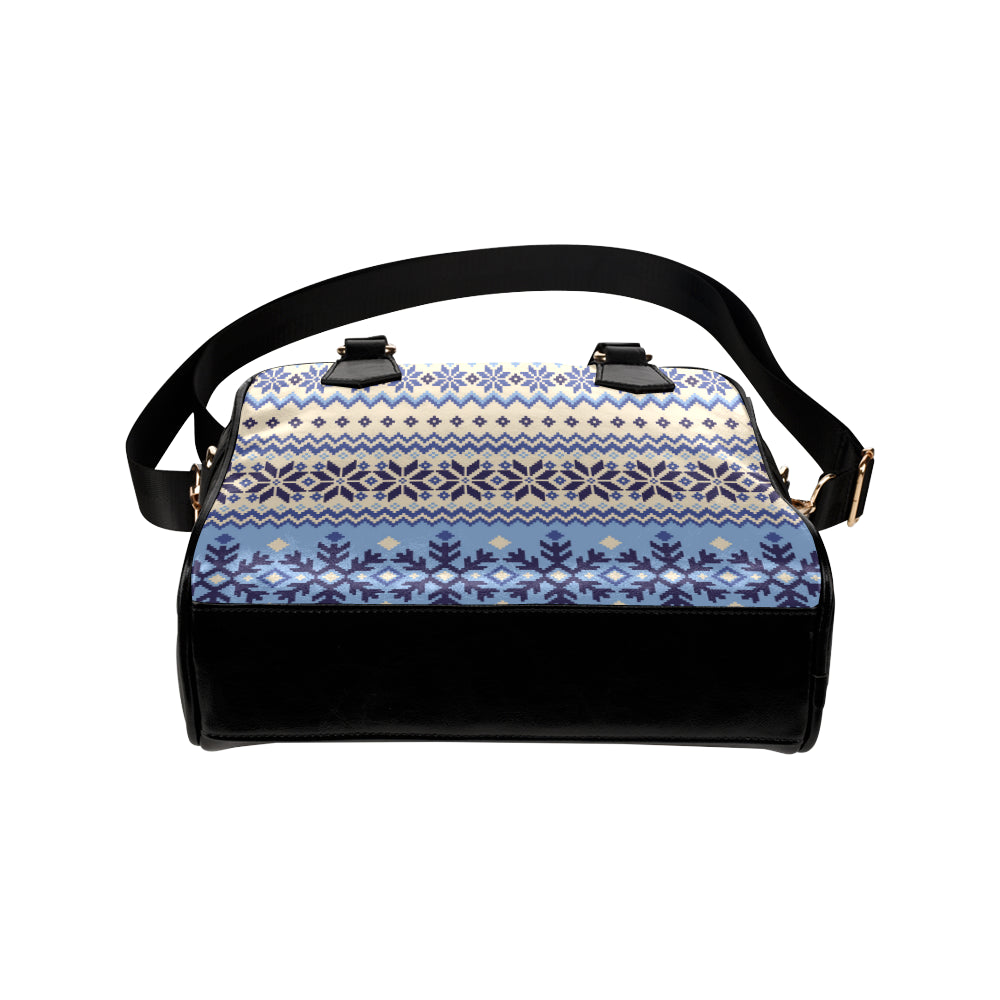 Nordic Pattern Print Design A03 Shoulder Handbag