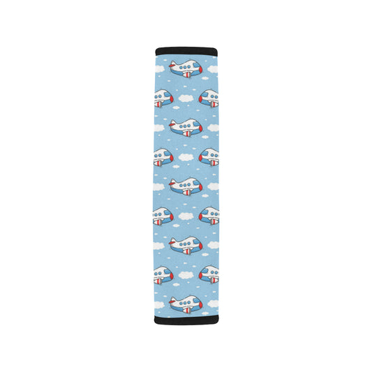 Airplane Cartoon Pattern Print Design 07 Car Seat Belt Cover