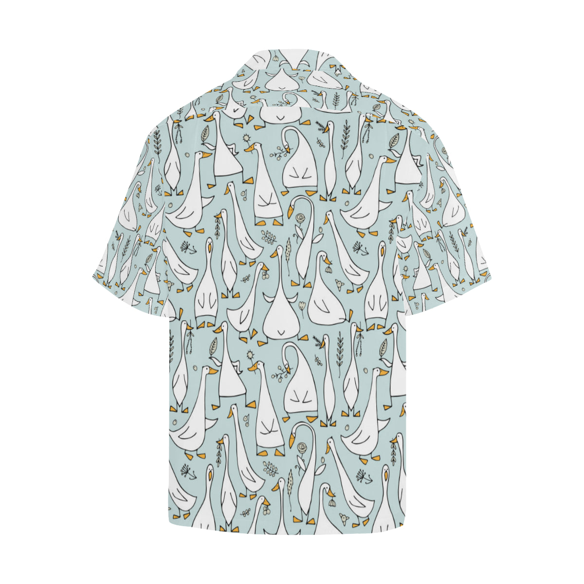 Goose Pattern Print Design 03 Men's Hawaiian Shirt