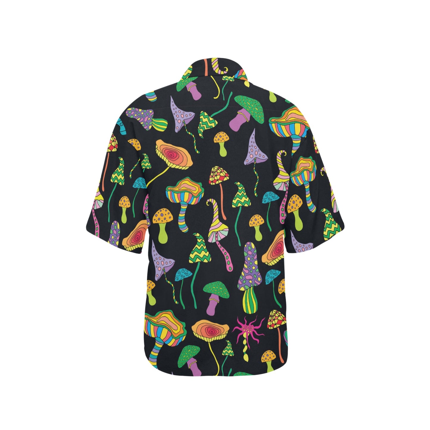 Psychedelic Mushroom Pattern Print Design A02 Women's Hawaiian Shirt