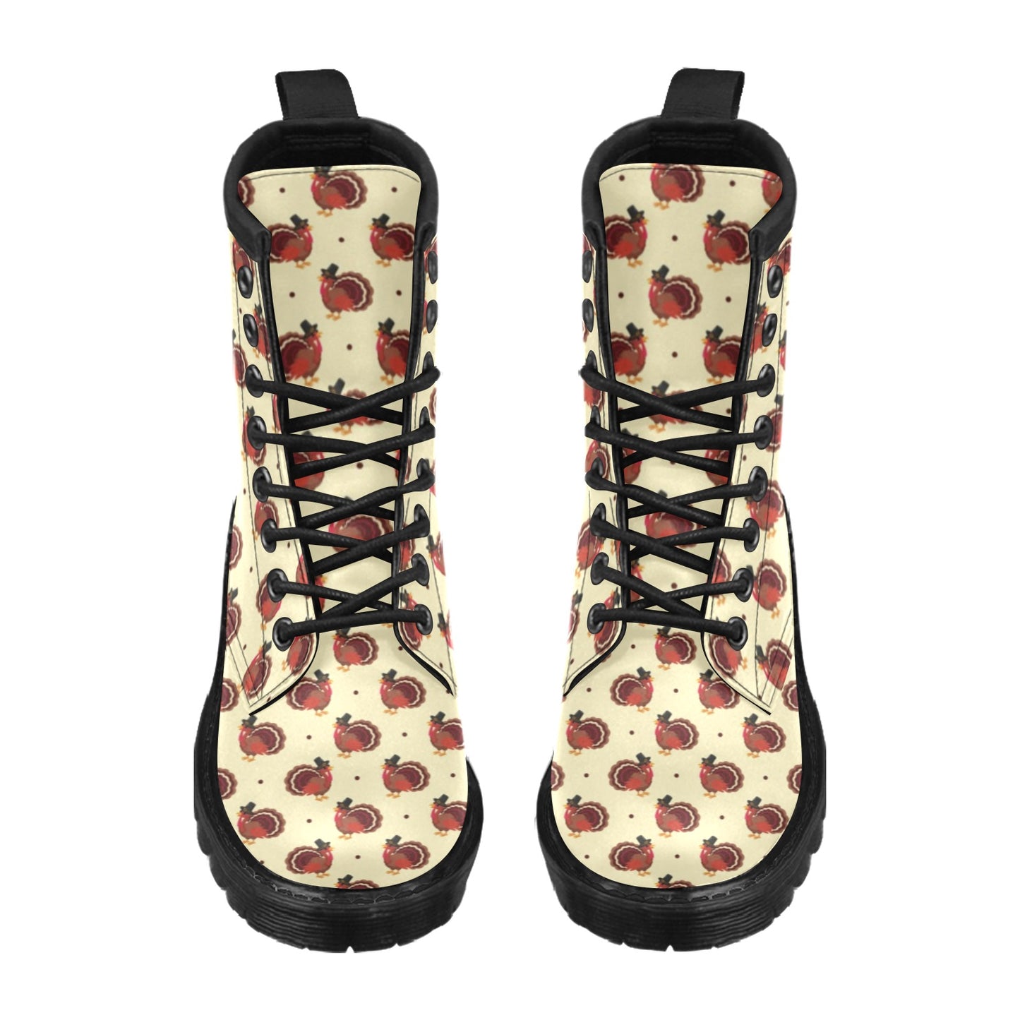 Thanksgiving Print Design LKS3010 Women's Boots