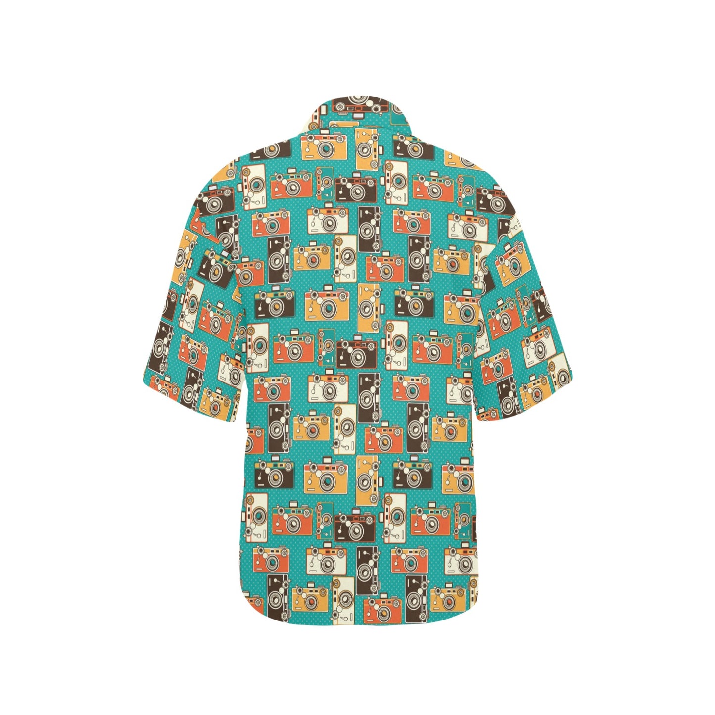 Camera Pattern Print Design 02 Women's Hawaiian Shirt